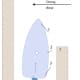 Diagram illustrating boat maneuvering in strong wind, with labeled sections indicating direction and obstacles.